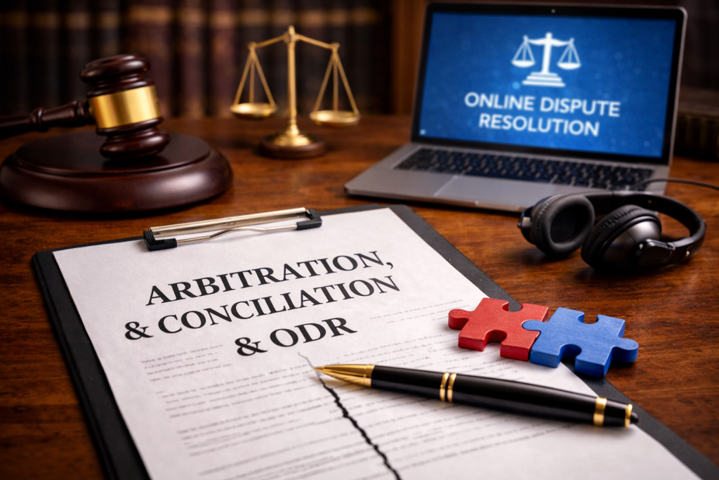 Arbitration, Conciliation & ODR: Modern Dispute Resolution in India